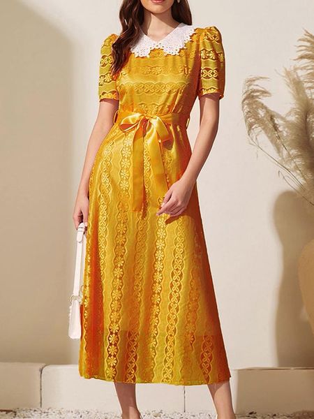 casual dresses elegant white lace lapel lace-up yellow hollow out women midi dress 2022 spring slim waist female a-line vestidos femme, Black;gray
casual dresses elegant white lace lapel lace-up yellow hollow out women midi dress 2022 spring slim waist female a-line vestidos femme, Black;gray