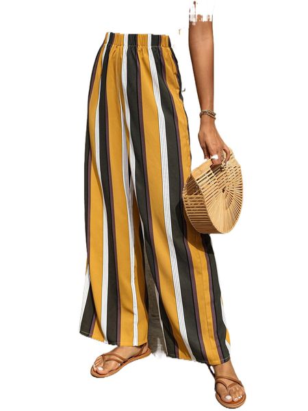 striped print wide leg pants c5vx#, Black;white
striped print wide leg pants c5vx#, Black;white