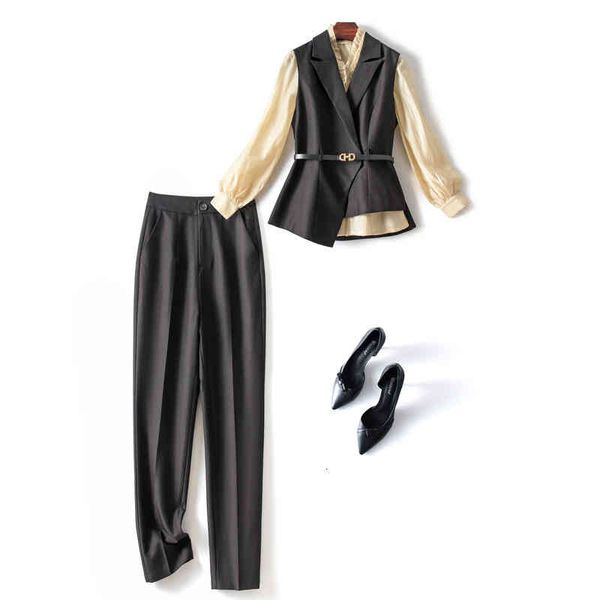 women's tracksuits discount tailstock label cutting mall original order foreign trade boutique spring dress shirt with suit vest pants, Gray
women's tracksuits discount tailstock label cutting mall original order foreign trade boutique spring dress shirt with suit vest pants, Gray