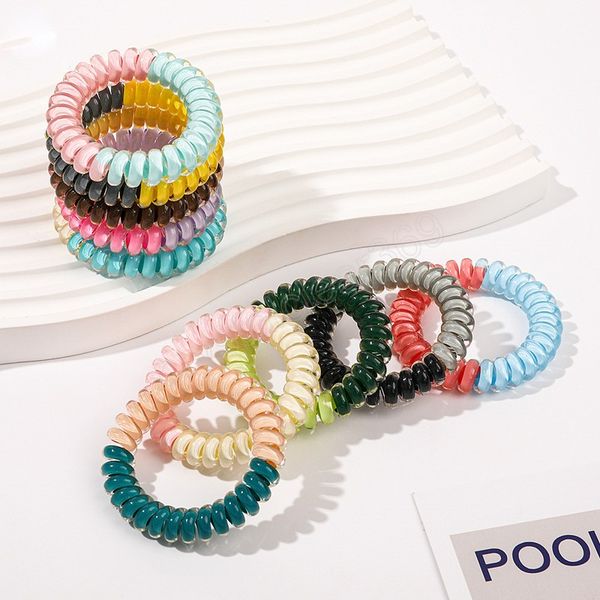telephone line hair ropes kid ponytail holder tie colorful hairbands fashion elastic hair bands hair accessories, Slivery;white
telephone line hair ropes kid ponytail holder tie colorful hairbands fashion elastic hair bands hair accessories, Slivery;white