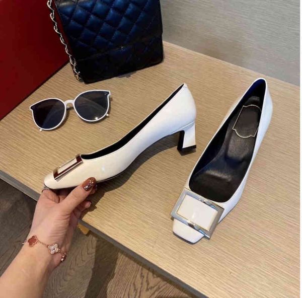 sandals autumn and winter net red same patent leather square head buckle single shoes thick heel medium shallow mouth women's b0ux, Black
sandals autumn and winter net red same patent leather square head buckle single shoes thick heel medium shallow mouth women's b0ux, Black