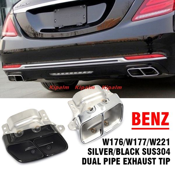 304 stainless steel squarecar muffler end dual exhaust pipe for benz s class w176 w177 w221 car muffler tip tailpipe
304 stainless steel squarecar muffler end dual exhaust pipe for benz s class w176 w177 w221 car muffler tip tailpipe