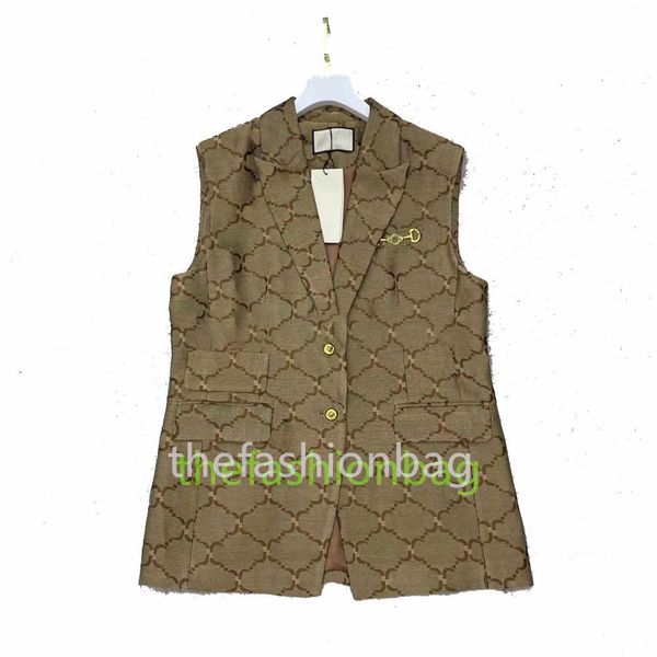 women designer sleeveless jacket jacquard letter woman jackets spring summer breathable coat casual style outerwear, Black;brown
women designer sleeveless jacket jacquard letter woman jackets spring summer breathable coat casual style outerwear, Black;brown