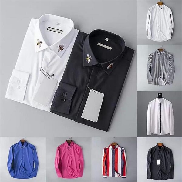 2021 designers mens dress shirts business fashion casual shirt brands men shirts spring slim fit shirts chemises de marque pour ho198l, White;black
2021 designers mens dress shirts business fashion casual shirt brands men shirts spring slim fit shirts chemises de marque pour ho198l, White;black