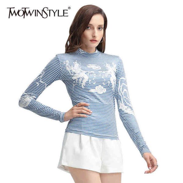 twowinsyle vintage print cartoon plaid shirt for women o neck long sleeve slim sports op casual shirts female 210423, White
twowinsyle vintage print cartoon plaid shirt for women o neck long sleeve slim sports op casual shirts female 210423, White