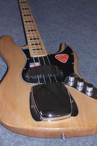 natural factory 4 strings bass electric guitar body ash fingerboard maple inlays black block
natural factory 4 strings bass electric guitar body ash fingerboard maple inlays black block