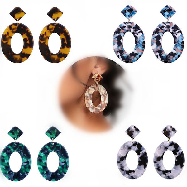 women resin huggie drop earrings acrylic hoop oval dangle ear rings for women geometry big circle earrings brown excellent quality, Golden;silver
women resin huggie drop earrings acrylic hoop oval dangle ear rings for women geometry big circle earrings brown excellent quality, Golden;silver
