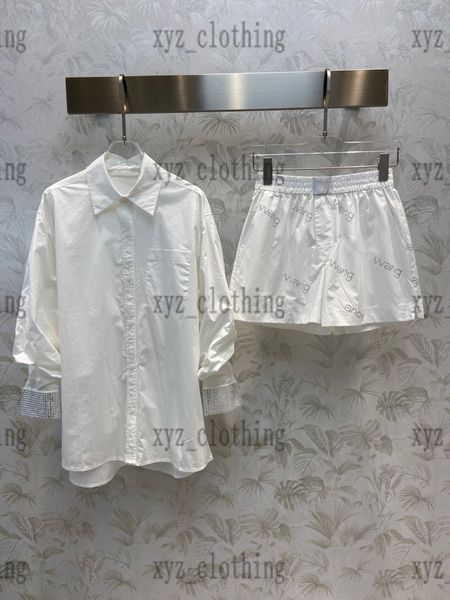 white summer sets womens dress 22ss newly high-end shirts long sleeve polo shirt elastic waist shorts oversized shirt heavy industry letter
white summer sets womens dress 22ss newly high-end shirts long sleeve polo shirt elastic waist shorts oversized shirt heavy industry letter