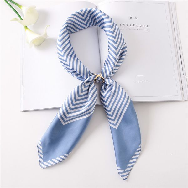 70x70cm women ladies stripes vintage silk feel satin square scarf head neck hair tie band wraps scarves shaw polyester silk scarf ys222, Blue;gray
70x70cm women ladies stripes vintage silk feel satin square scarf head neck hair tie band wraps scarves shaw polyester silk scarf ys222, Blue;gray