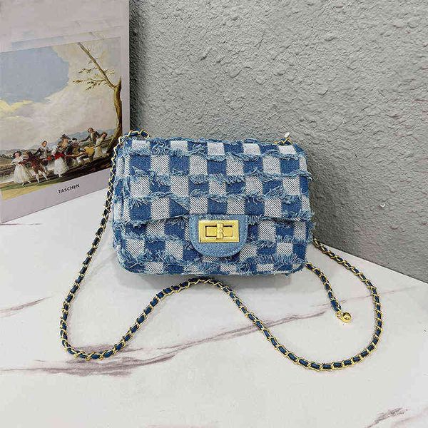 new popular small bag single shoulder messenger bag niche design cowboy checkerboard link bag 220426
new popular small bag single shoulder messenger bag niche design cowboy checkerboard link bag 220426