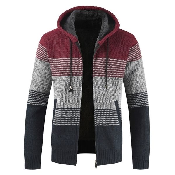 sweater coat men winter thick warm hooded cardigan jumpers men striped wool liner zipper fleece coats men 201221, White;black
sweater coat men winter thick warm hooded cardigan jumpers men striped wool liner zipper fleece coats men 201221, White;black