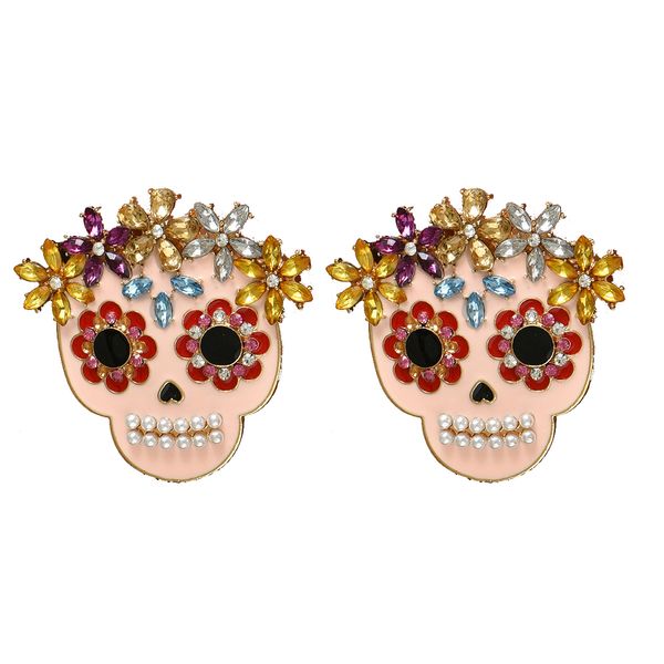 charm new european and american personality skull head diamond ear pin halloween wild temperament retro funny cross-border earrings, Golden
charm new european and american personality skull head diamond ear pin halloween wild temperament retro funny cross-border earrings, Golden