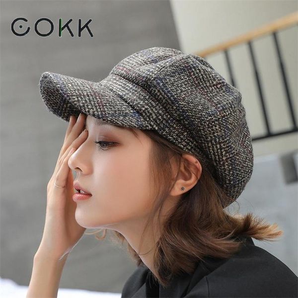 cokk autumn winter wool sboy cap fashion hats for women female winter cap girl visor travel beret thick warm vintage bonnet 220816, Blue;gray
cokk autumn winter wool sboy cap fashion hats for women female winter cap girl visor travel beret thick warm vintage bonnet 220816, Blue;gray