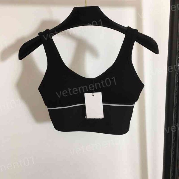 womens designer tanks camis fashion wang letter ribbon waist camisole sports underwear with chest pad brand luxury women clothing 0912, White
womens designer tanks camis fashion wang letter ribbon waist camisole sports underwear with chest pad brand luxury women clothing 0912, White