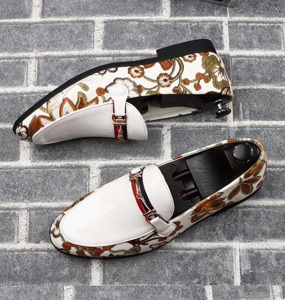 men's fashion suede leather embroidery loafers men's casual printed moccasins oxfords shoes man party driving flats, Black
men's fashion suede leather embroidery loafers men's casual printed moccasins oxfords shoes man party driving flats, Black