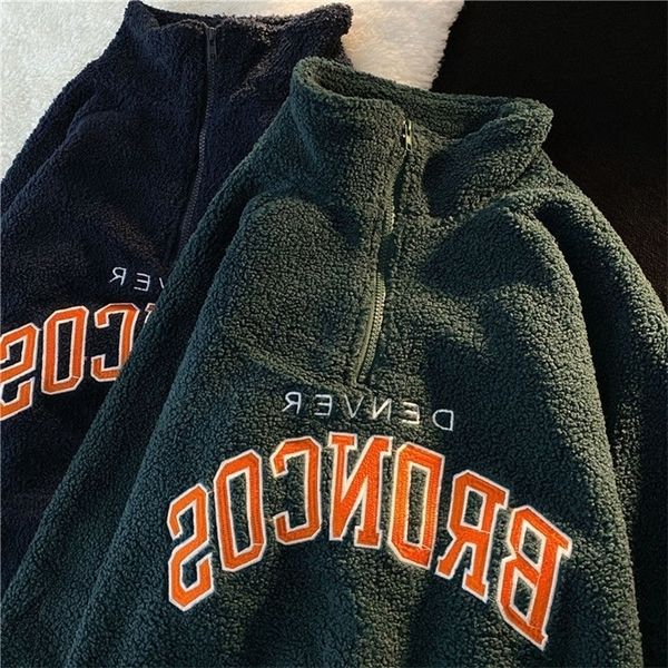 winter vintage punk retro niche design half zipper high neck sweater women loose plus velvet thick polar fleece jacket 220815, Black;brown
winter vintage punk retro niche design half zipper high neck sweater women loose plus velvet thick polar fleece jacket 220815, Black;brown