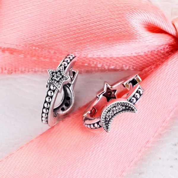 authentic 925 sterling silver crescent moon stars hoop earrings luxury for women 2022 girls fit pandora fashion jewelry brincos, Golden;silver
authentic 925 sterling silver crescent moon stars hoop earrings luxury for women 2022 girls fit pandora fashion jewelry brincos, Golden;silver