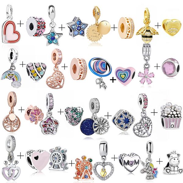 new s925 sterling silver beads charms fashion beaded love butterfly luxury original fit pandora bracelets necklace pendant diy ladies classi, Black
new s925 sterling silver beads charms fashion beaded love butterfly luxury original fit pandora bracelets necklace pendant diy ladies classi, Black