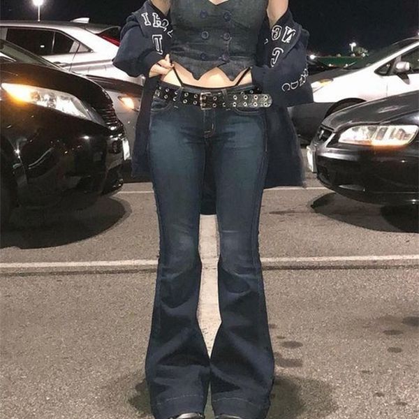 rapcopter y2k flare jeans vintage low waisted cute trousers aesthetic streetwear casual cargo pants women korean distressed jean 220813, Blue
rapcopter y2k flare jeans vintage low waisted cute trousers aesthetic streetwear casual cargo pants women korean distressed jean 220813, Blue