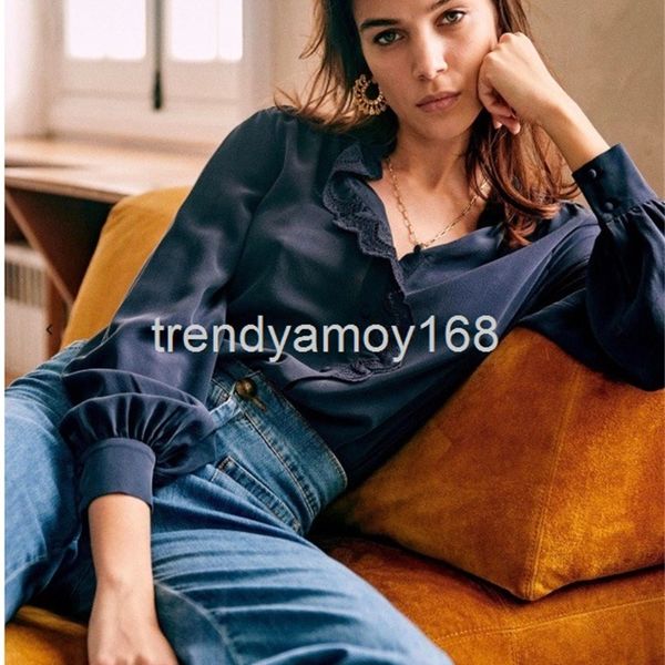 women's polos pure original french single sez@ne21 spring and summer embroidery lace long sleeved silk shirt women's style, White
women's polos pure original french single sez@ne21 spring and summer embroidery lace long sleeved silk shirt women's style, White