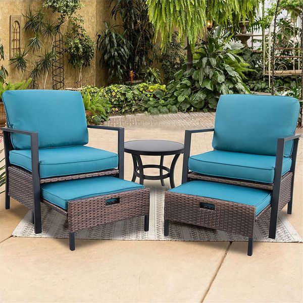 patio conversation with footrest outdoor wicker rattan furniture set comfortable lounge chair with glass side table
patio conversation with footrest outdoor wicker rattan furniture set comfortable lounge chair with glass side table