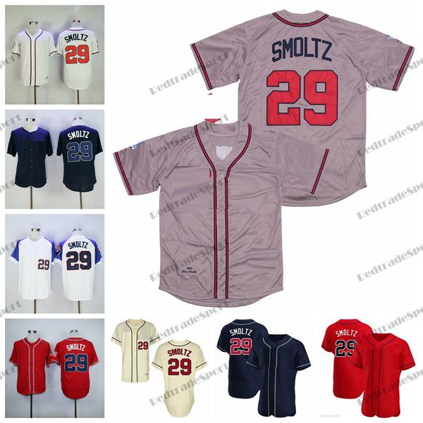 mens john smoltz 29 baseball jerseys vintage atlanta 1995 stitched grey white red jersey shirts, Blue;black
mens john smoltz 29 baseball jerseys vintage atlanta 1995 stitched grey white red jersey shirts, Blue;black