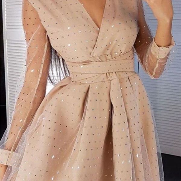 mini women's dress for year christmas party dot print v-neck long sleeve double-layer gauze stitching elegant 220426, Black;gray
mini women's dress for year christmas party dot print v-neck long sleeve double-layer gauze stitching elegant 220426, Black;gray