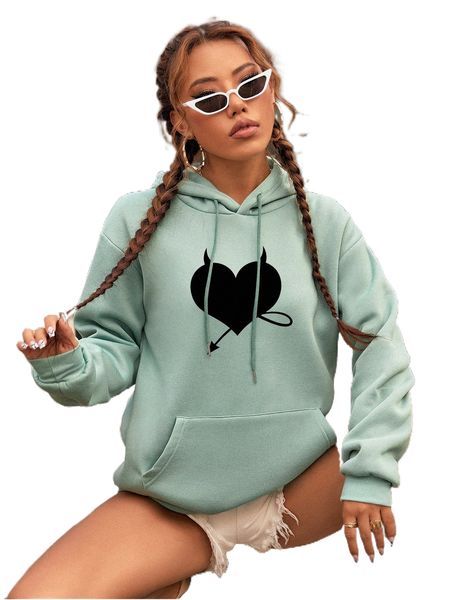 heart & arrow print drop shoulder kangaroo pocket drawstring hoodie c4rx#, Black
heart & arrow print drop shoulder kangaroo pocket drawstring hoodie c4rx#, Black