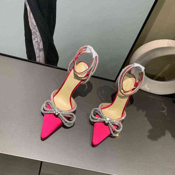 high sandals 2022 spring and autumn new heels bow diamond silk satin thin heeled fashion women's shoes, Black
high sandals 2022 spring and autumn new heels bow diamond silk satin thin heeled fashion women's shoes, Black