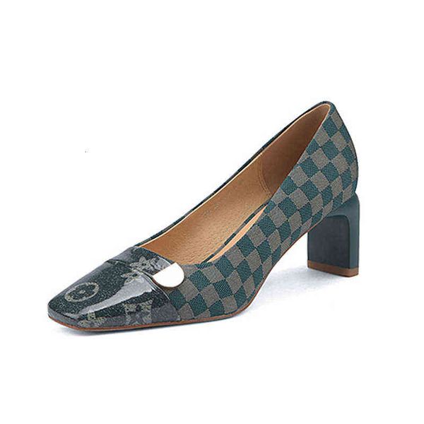 designer women's shoes boots 2022 spring and summer women's square head thick high heels lattice metal commuting lazy shallow mout, Black
designer women's shoes boots 2022 spring and summer women's square head thick high heels lattice metal commuting lazy shallow mout, Black