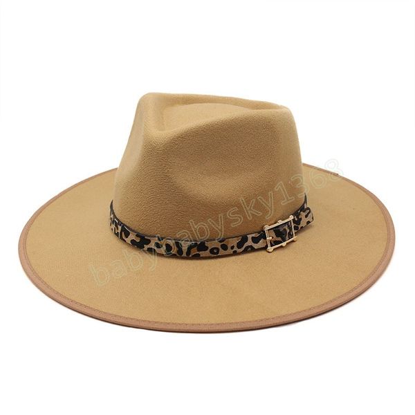 wool fedora hat for women chapeau black wide brim jazz cap fashion leopard felt church cap, Yellow
wool fedora hat for women chapeau black wide brim jazz cap fashion leopard felt church cap, Yellow