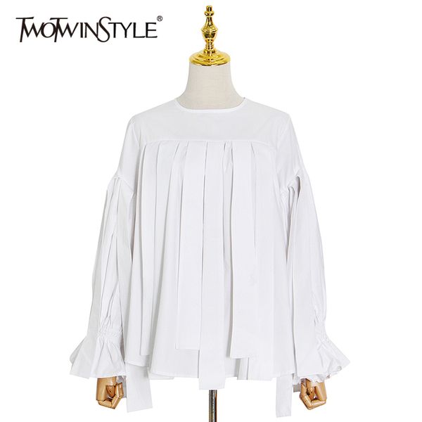 white pleated blouse female o neck long sleeve casual loose shirt for women fashionable clothing spring 210423
white pleated blouse female o neck long sleeve casual loose shirt for women fashionable clothing spring 210423