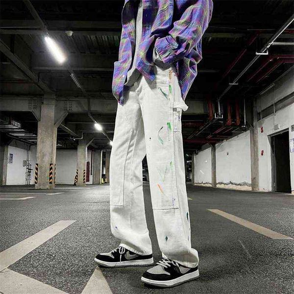 retro loose men's jeans high street graffiti hip hop tide denim pants straight loose casual wide-leg trousers t220726, Blue
retro loose men's jeans high street graffiti hip hop tide denim pants straight loose casual wide-leg trousers t220726, Blue