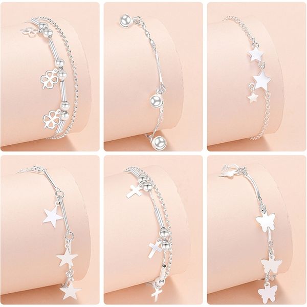 butterfly cross charms bracelet for women bracelets on hand boho friendship luxury jewelry trend gaabou 220726, Golden;silver
butterfly cross charms bracelet for women bracelets on hand boho friendship luxury jewelry trend gaabou 220726, Golden;silver