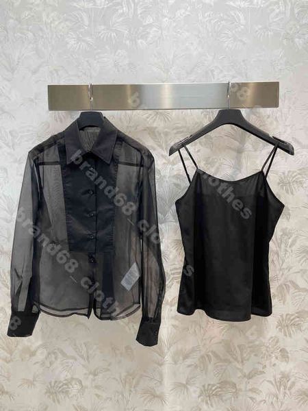 designer women shirt dress set solid color organza long sleeve shirts lining cotton slip dresses two piece suit sheer mesh sunscreen logo d., White
designer women shirt dress set solid color organza long sleeve shirts lining cotton slip dresses two piece suit sheer mesh sunscreen logo d., White