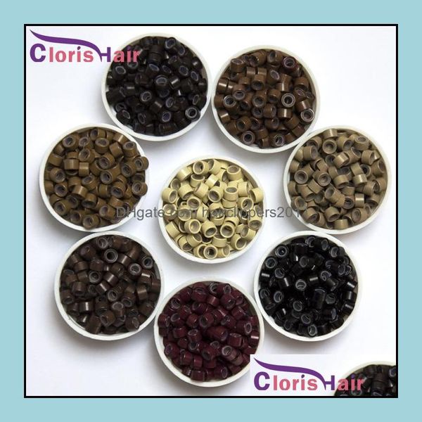 microbeads hair accessories tools products wholesale 1000pcs 5mm aluminium micro rings sile lined links beads tube for i tip extensions ki, Black
microbeads hair accessories tools products wholesale 1000pcs 5mm aluminium micro rings sile lined links beads tube for i tip extensions ki, Black