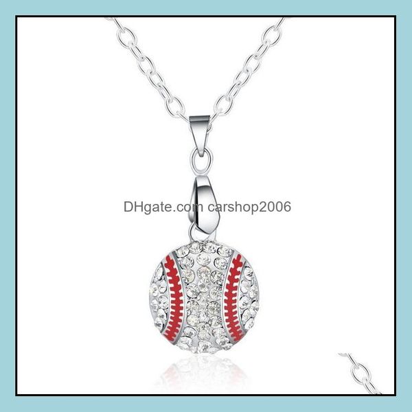 pendant necklaces pendants jewelry baseball sier chain crystal for women girl party gift fashion wholesale - drop delivery 2021 rq9kz, Silver
pendant necklaces pendants jewelry baseball sier chain crystal for women girl party gift fashion wholesale - drop delivery 2021 rq9kz, Silver