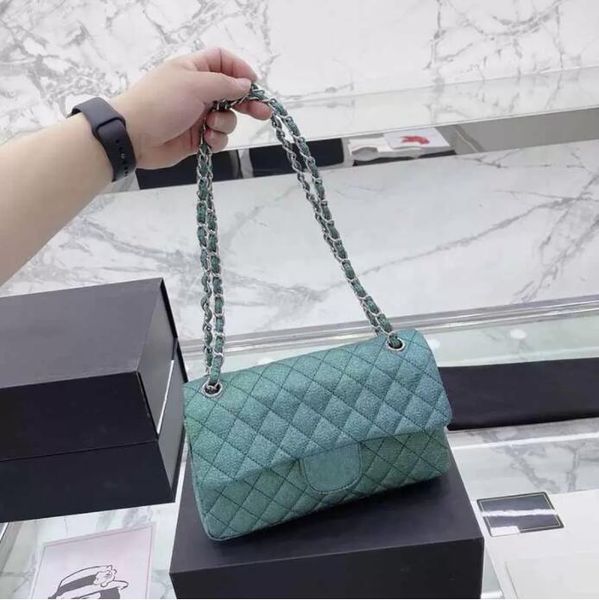 tz 25cm glitter french designer bag calfskin coral purple green khaki white handbags silver-tone metal chain high capacity double flap desig
tz 25cm glitter french designer bag calfskin coral purple green khaki white handbags silver-tone metal chain high capacity double flap desig