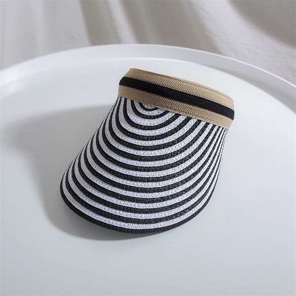 women summer empty big brim stripe straw cap outdoor travel hair card sun hat beach hat 220511, Blue;gray
women summer empty big brim stripe straw cap outdoor travel hair card sun hat beach hat 220511, Blue;gray