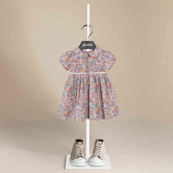 summer printed flower doll collar dress baby girls cotton children casual clothes pretty for kids 1-6 year birthday present g220506, Red;yellow
summer printed flower doll collar dress baby girls cotton children casual clothes pretty for kids 1-6 year birthday present g220506, Red;yellow