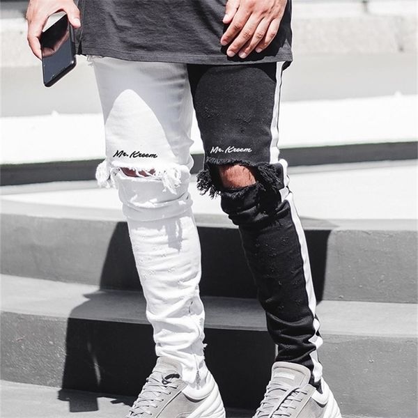 men stylish ripped jeans pants biker skinny slim straight frayed denim trousers new fashion skinny jeans men clothes size mxxxl t200614, Blue
men stylish ripped jeans pants biker skinny slim straight frayed denim trousers new fashion skinny jeans men clothes size mxxxl t200614, Blue