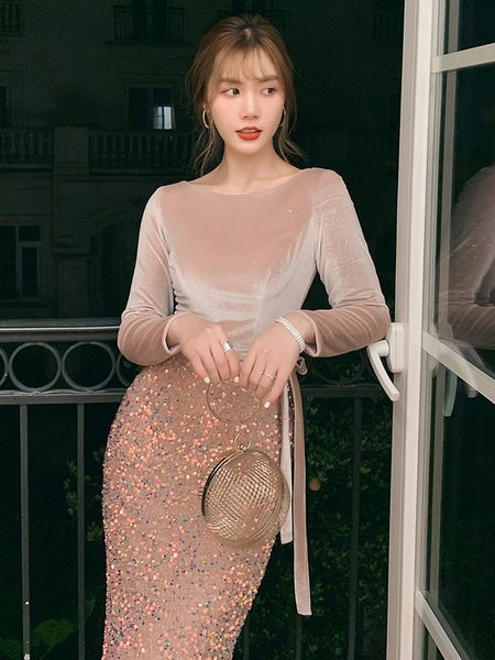 fishtail evening dress for women 2021 new elegant annual party banquet socialite dinner suit slim dress, White;black
fishtail evening dress for women 2021 new elegant annual party banquet socialite dinner suit slim dress, White;black