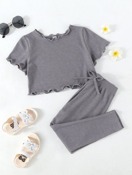 toddler girls lettuce trim tee & bow front leggings she, White
toddler girls lettuce trim tee & bow front leggings she, White