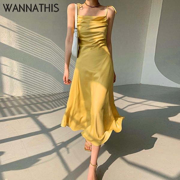 2022 ruched front bow strapdress for women summer satin party dress sleeveless yellow v-neck long casual dress new, Black;gray
2022 ruched front bow strapdress for women summer satin party dress sleeveless yellow v-neck long casual dress new, Black;gray