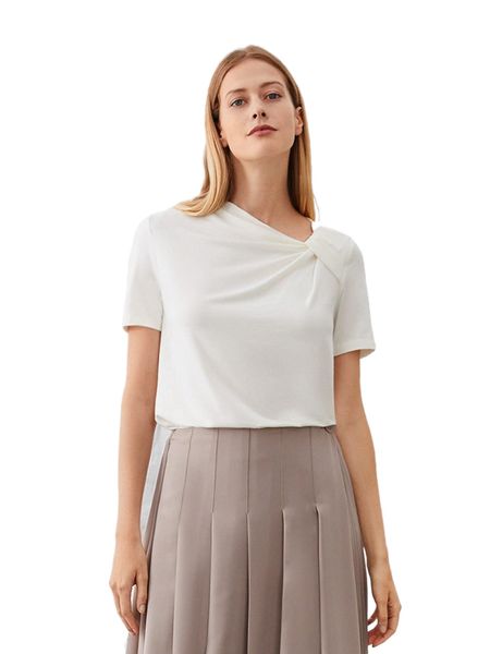 motf premium modal twist t-shirt i1a6#, White 
motf premium modal twist t-shirt i1a6#, White