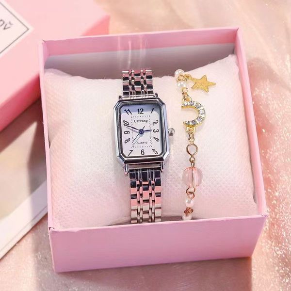 luxury fashion style womens watchesretro small dial square steel band chain watch women's simple temperament student quartz orologio di, Slivery;golden
luxury fashion style womens watchesretro small dial square steel band chain watch women's simple temperament student quartz orologio di, Slivery;golden