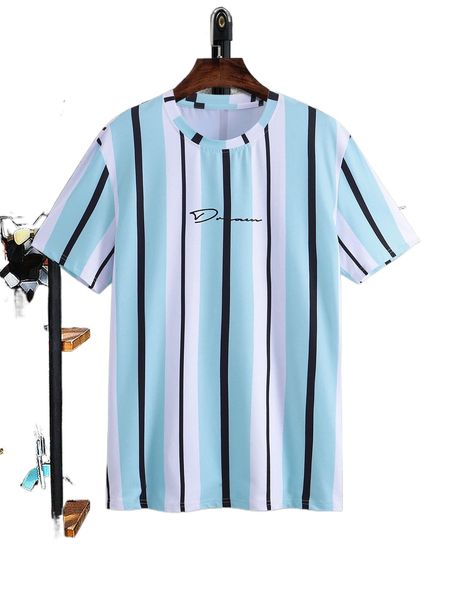 men vertical striped & letter graphic tee z3zj#, White;black
men vertical striped & letter graphic tee z3zj#, White;black