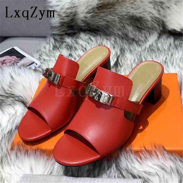 slippers real leather mid heels 5cm buckle lock women slides peep toe shoes ladies summer men sandals fish mouth size 35-44, Black
slippers real leather mid heels 5cm buckle lock women slides peep toe shoes ladies summer men sandals fish mouth size 35-44, Black