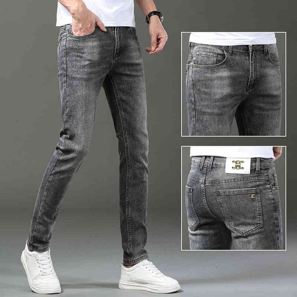 men's jeans summer thin men's jeans korean version small foot slim fit cotton elastic special ashtray epxi, Blue
men's jeans summer thin men's jeans korean version small foot slim fit cotton elastic special ashtray epxi, Blue