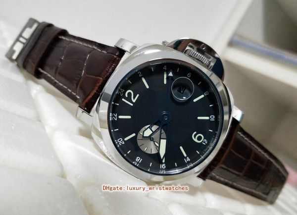 2 styles watch 44mm gmt 1950 pm 88 p00088 stainless steel alligator leather strap luminescent asia mechanical automatic mens watches wristwa, Slivery;brown
2 styles watch 44mm gmt 1950 pm 88 p00088 stainless steel alligator leather strap luminescent asia mechanical automatic mens watches wristwa, Slivery;brown
